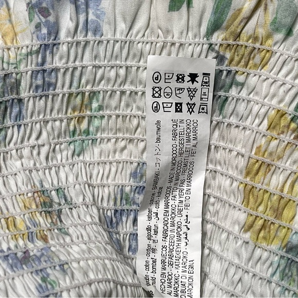 Zara Floral Print Smock Dress Small - Picture 10 of 10